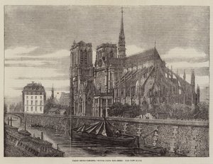 パリの改良、ノートルダム寺院の復活、新しい尖塔 作： Felix Thorigny